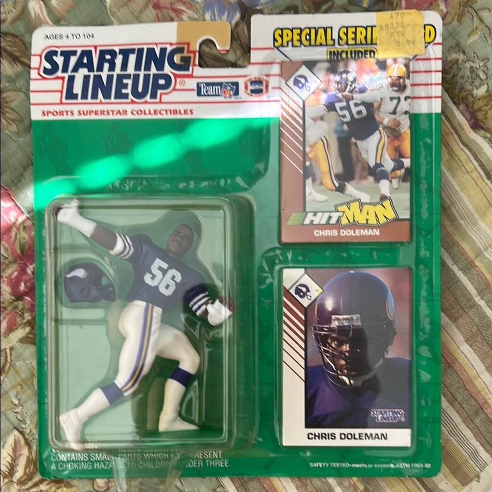Starting Lineup Chris Doleman Figure and Cards